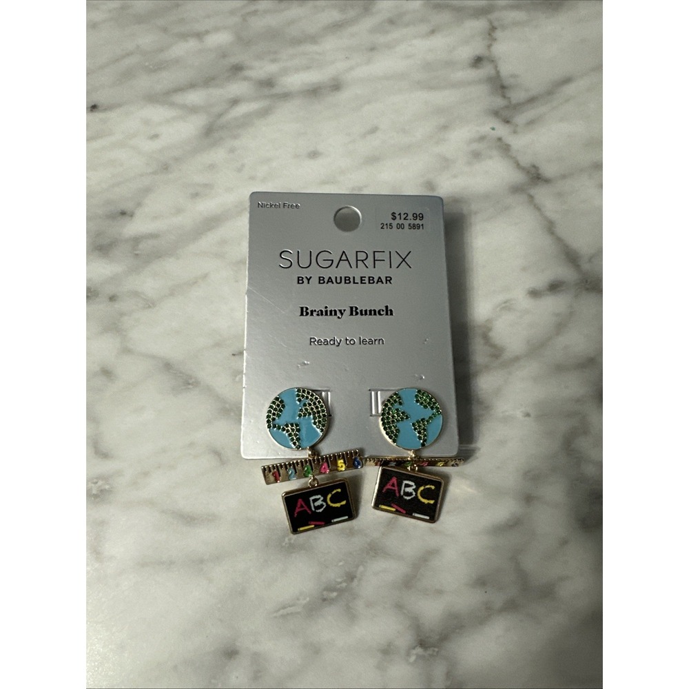 Sugarfix by Baublebar Brainy Bunch Earth Designed earrings post dangle‎ drop